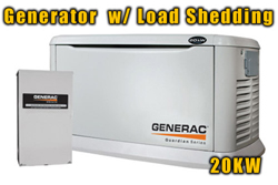 Generac Generator Installation with Load Shedding